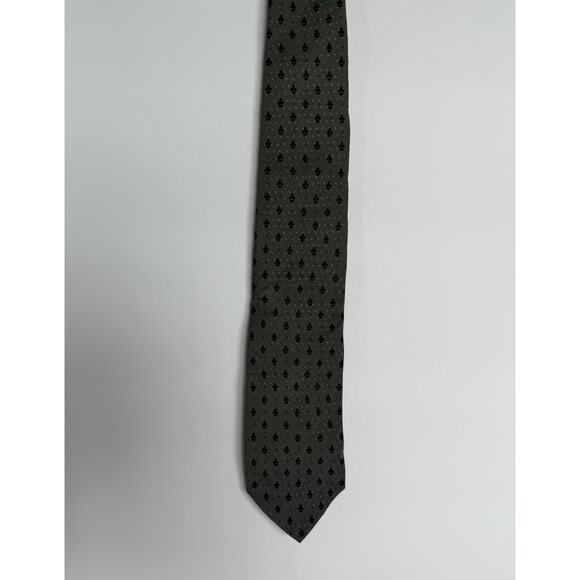 Woolf Brothers Men's Silk Tie‎ Fleur-de-lis Print 56" × 3" - Picture 4 of 4